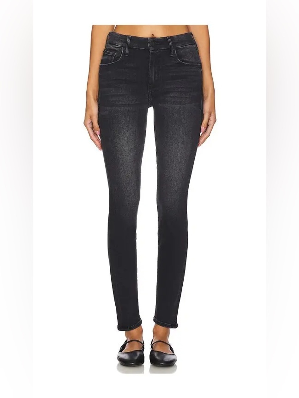 MOTHER The Looker Mid-Rise Skinny Jeans in the "Not Today Satan" Size 26